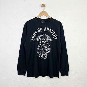 Sons of Anarchy Long Sleeve T-Shirt Black Redwood Original Grim Reaper XL SOA